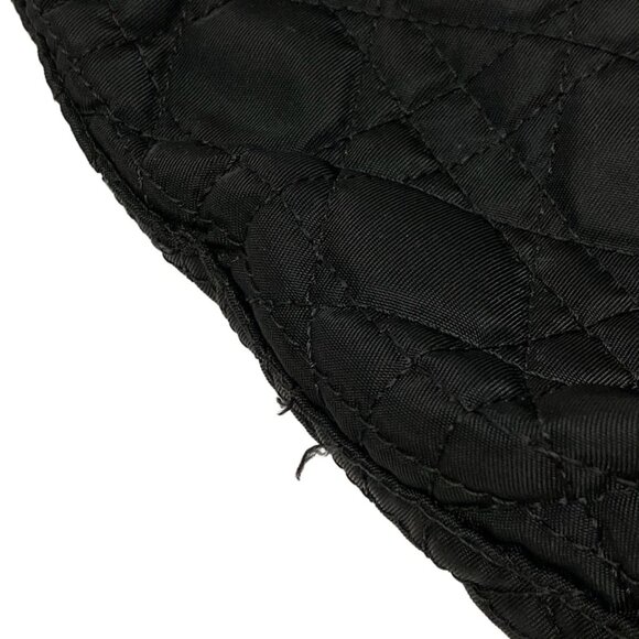 DIOR/ChristianDior Cannage Stitch-Black Nylon PatentLeather Tote Bag 606-072125 - Picture 9 of 14